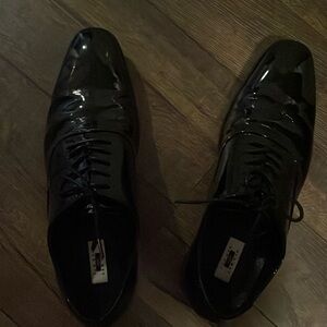 Men’s Joseph Abboud black tuxedo shoes size 11.